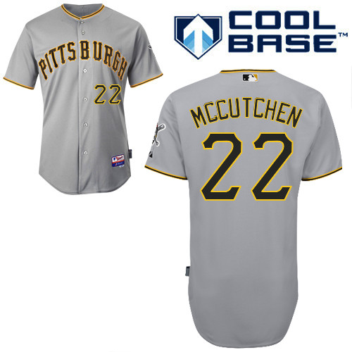 Andrew McCutchen #22 Youth Baseball Jersey-Pittsburgh Pirates Authentic Road Gray Cool Base MLB Jersey